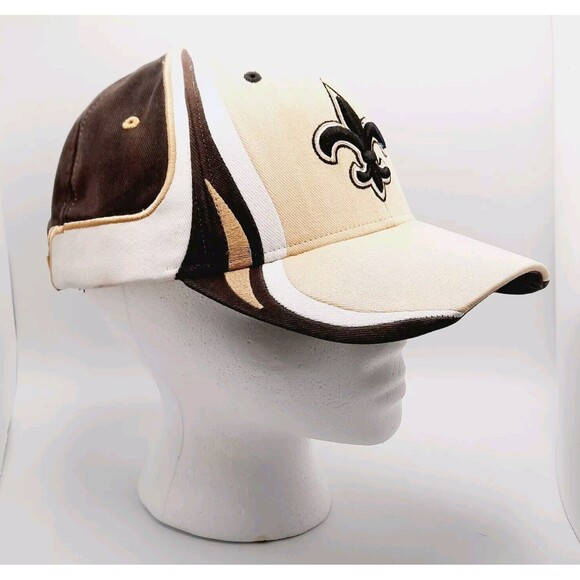 New Orleans Saints Hat Black NFL Reebok Baseball Cap Embroidered One Size - Picture 3 of 10